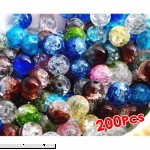Crystal Beads TOOGOOR 8 mm Ball Crystal Beads Loose Colored X200  B00UFM7GXW